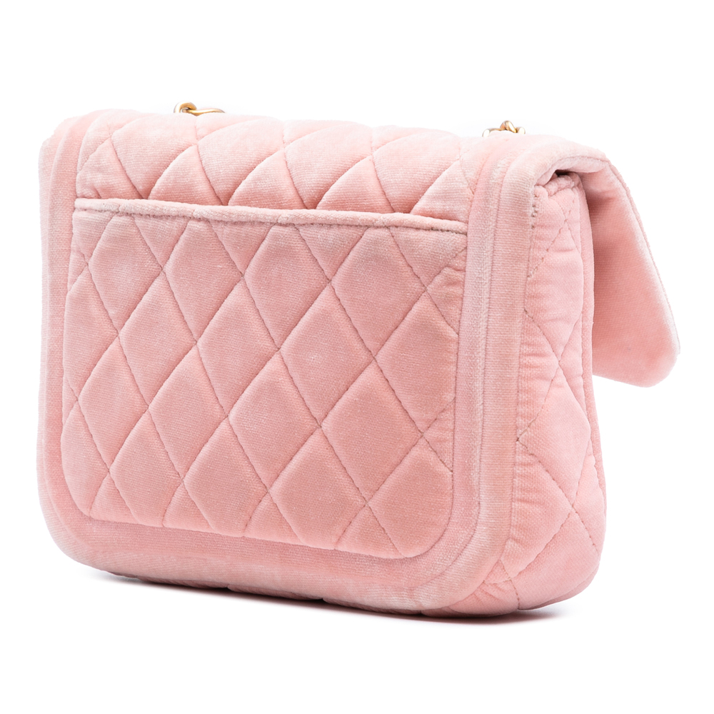 Pre-Loved Chanel Mini Quilted Velvet Double Frame Flap - Picture 2 of 7